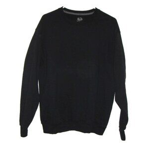 Fruit Of The Loom Sweatshirt Mens Pullover Long Sleeve, Black Large